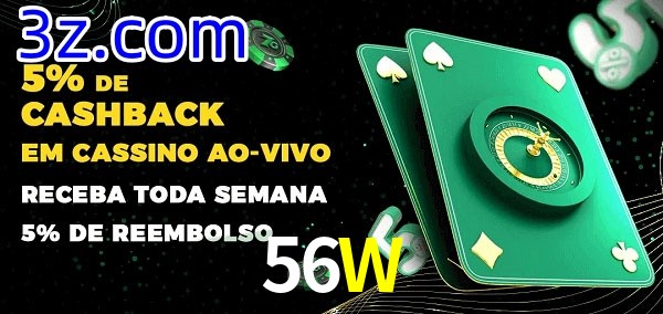Promoções do cassino ao Vivo 56W